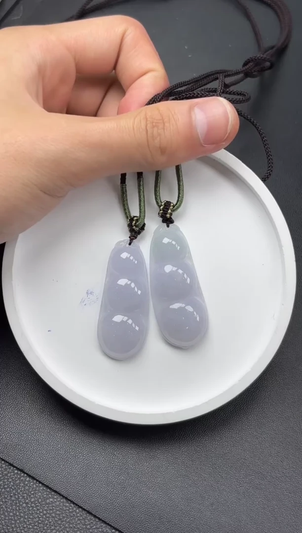 翡翠未镶嵌颈饰YM1219豆子多样性发一件