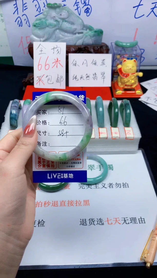 未镶嵌手镯翡翠星***熠50