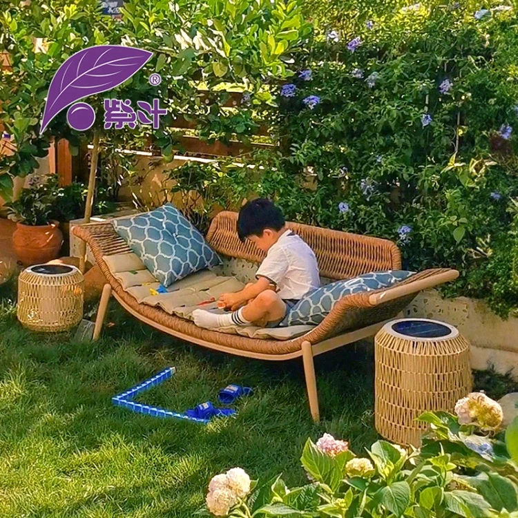 紫叶檀花贵妃椅沙发单人小户型卧室家用简约民宿美人中式贵妃躺椅