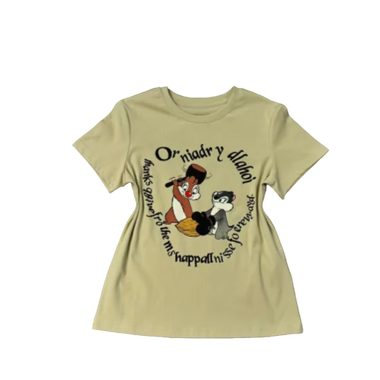 卡通百搭圆领T恤8071