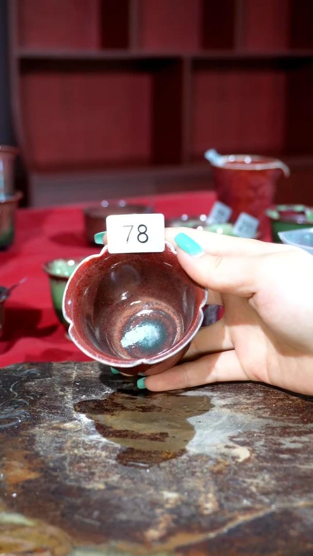 摆件精品窑变钧瓷茶器