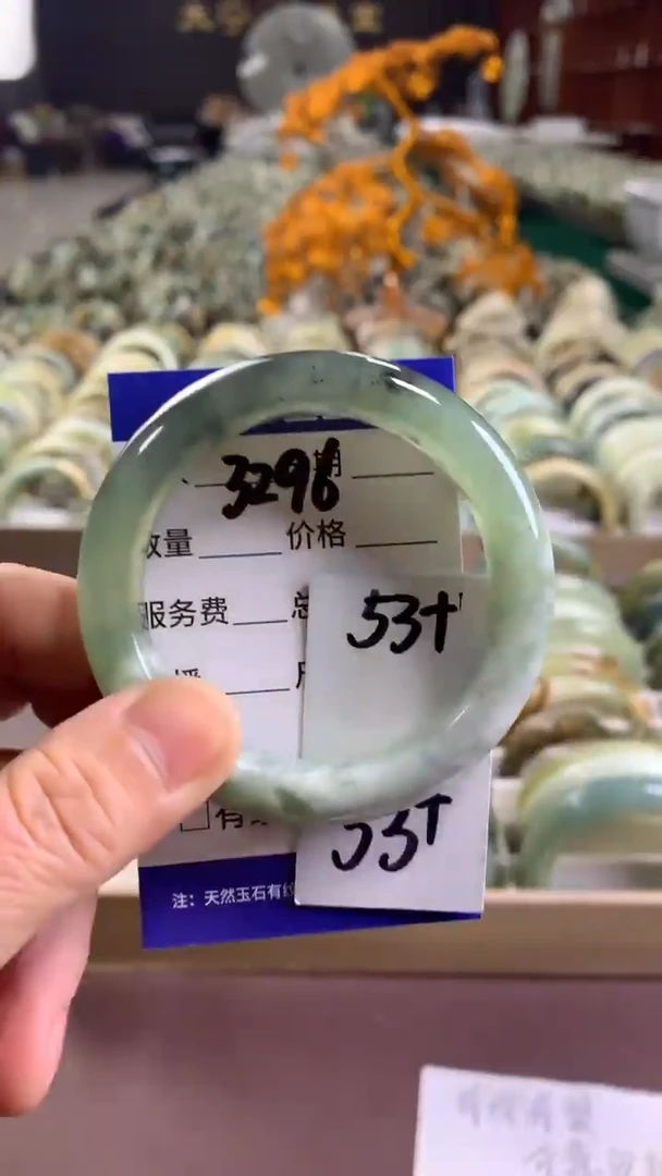 未镶嵌蛇纹石玉手镯3296