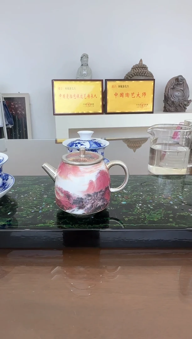何赋森甄选——千里江山手持壶