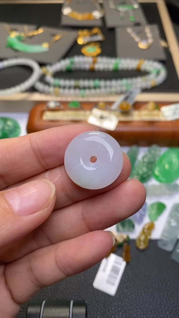 颈饰未镶嵌翡翠净货35148