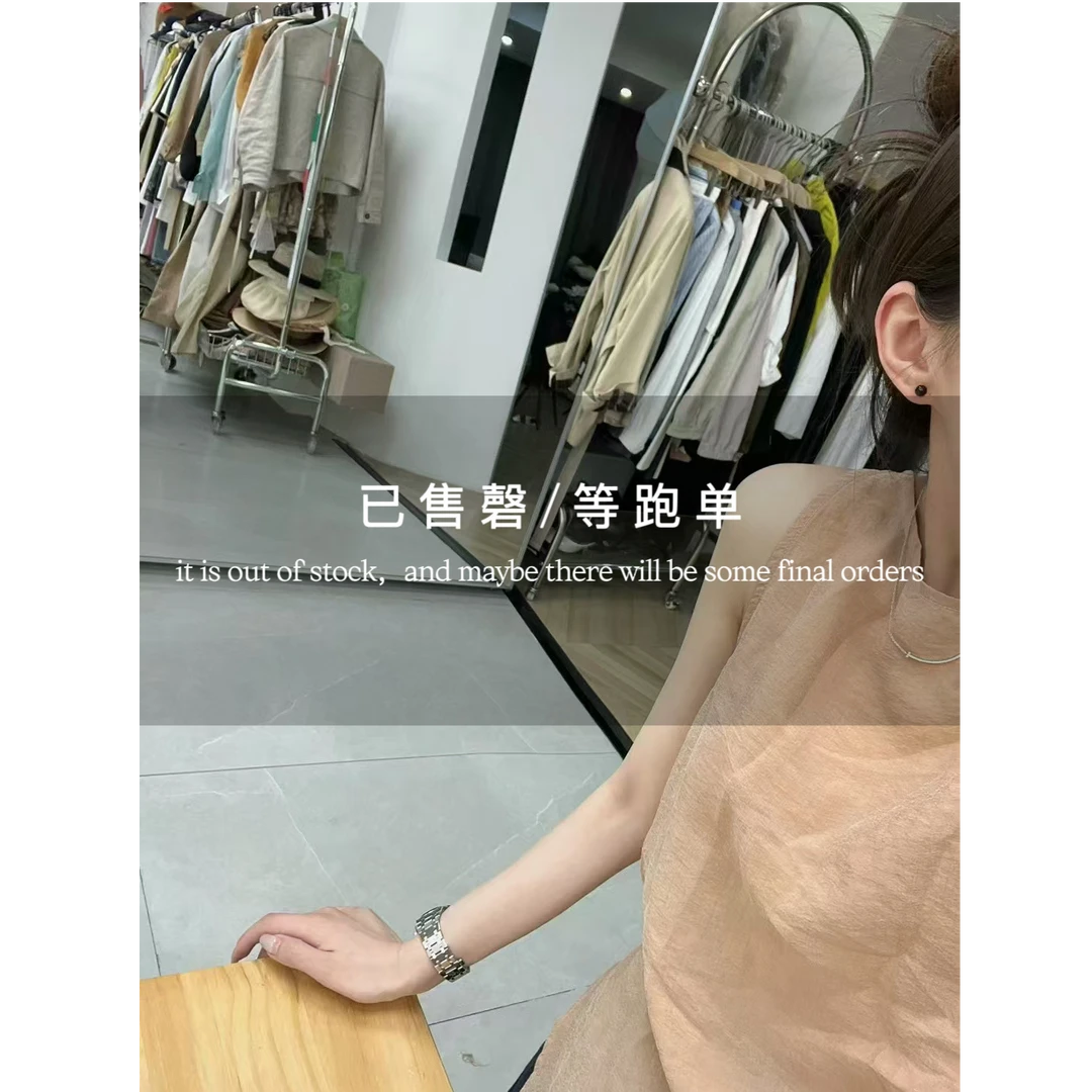 【梓铭】20664～高光时刻~轻松穿出气质感无袖上衣女夏