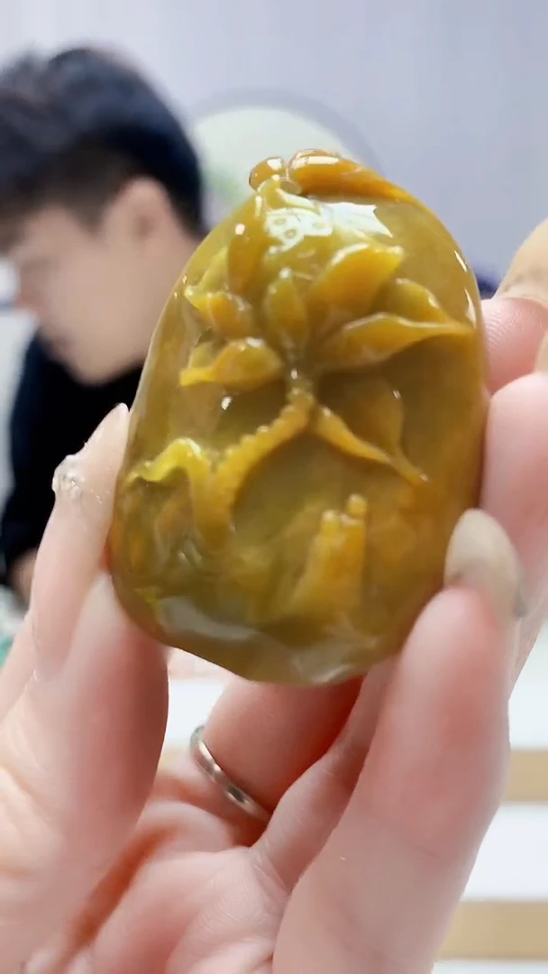 未镶嵌定制翡翠5145DD-毛货挂件51