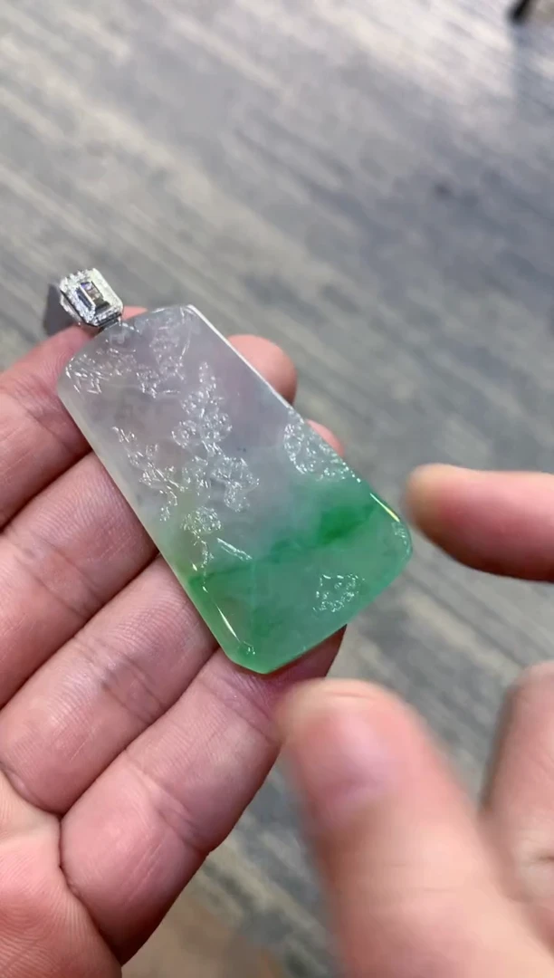 颈饰未镶嵌翡翠天然A货翡翠