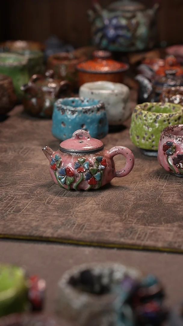 天**城景德镇柴烧志野杯