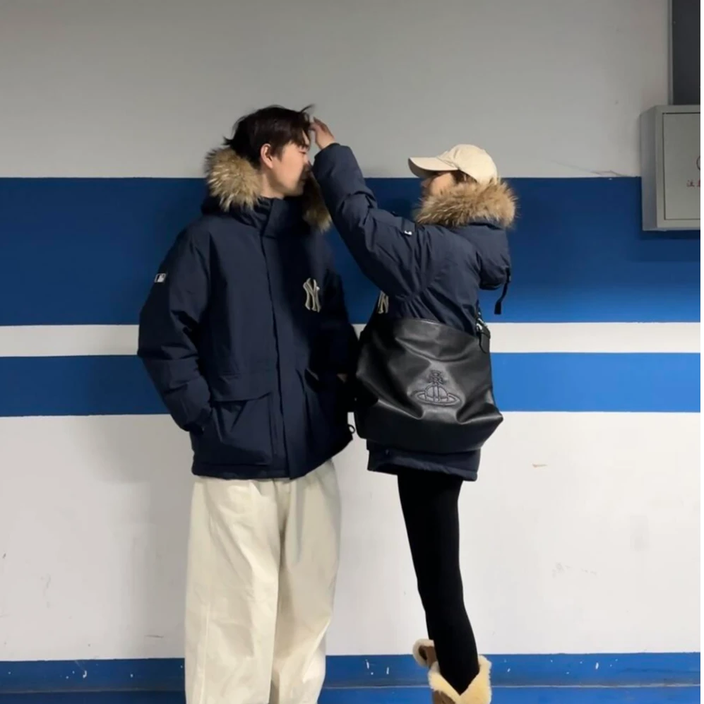 户外流光风工装脱卸帽黑武士毛领极寒派克