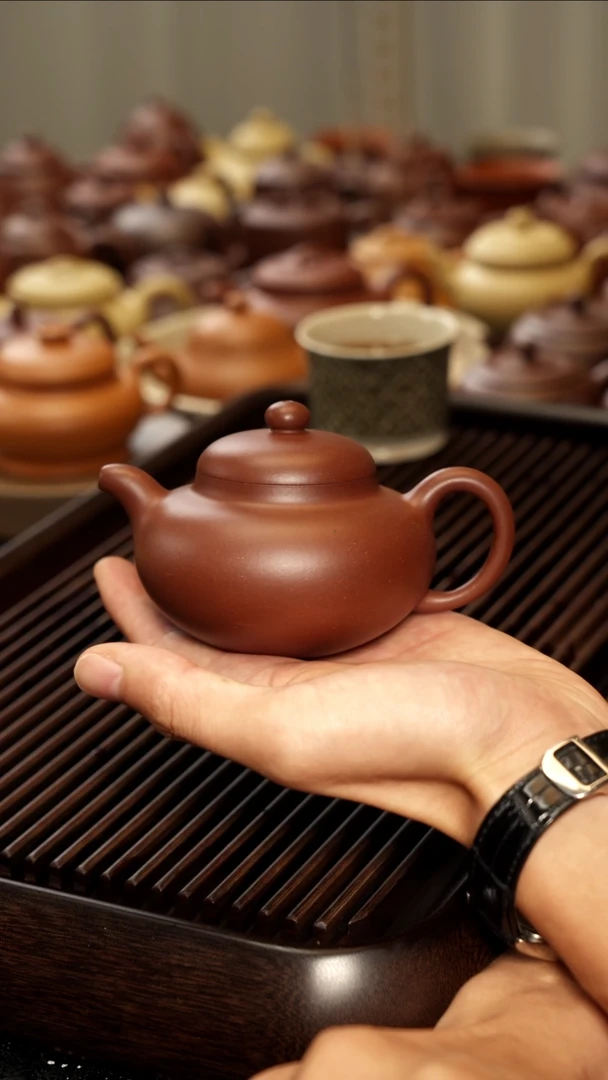 茶壶紫砂路*人直播间的柿园壶