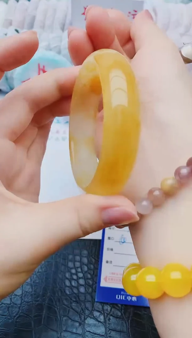 未镶嵌手镯石英质玉y81+60-61
