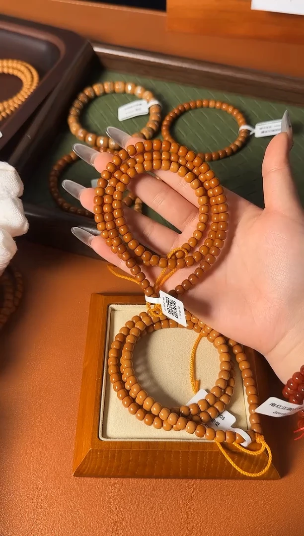 手串橄榄核5.9mm老挝核尖单圈手串