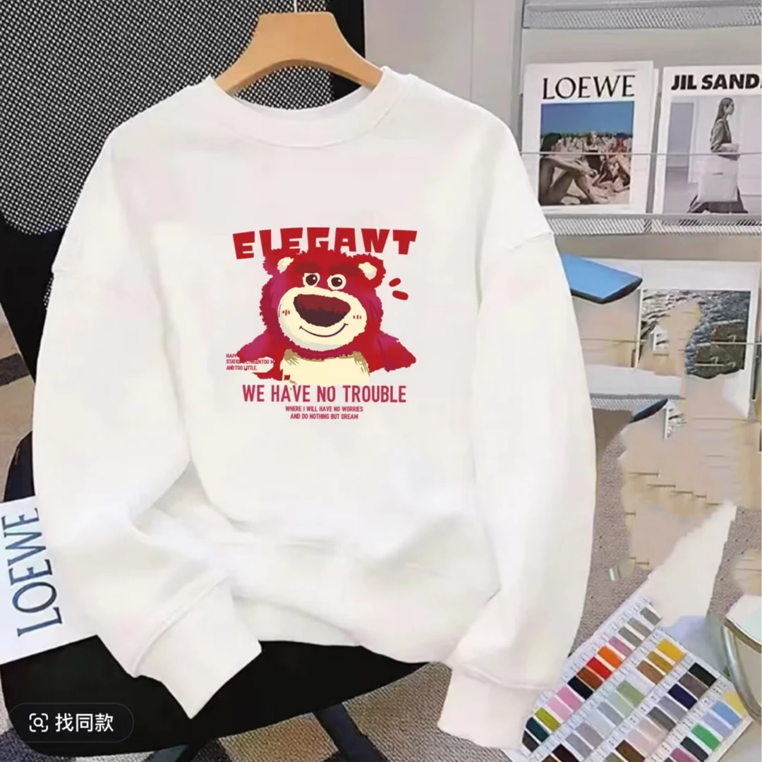 2025新款潮流男女同款新华卫衣百搭时尚-草莓熊L3