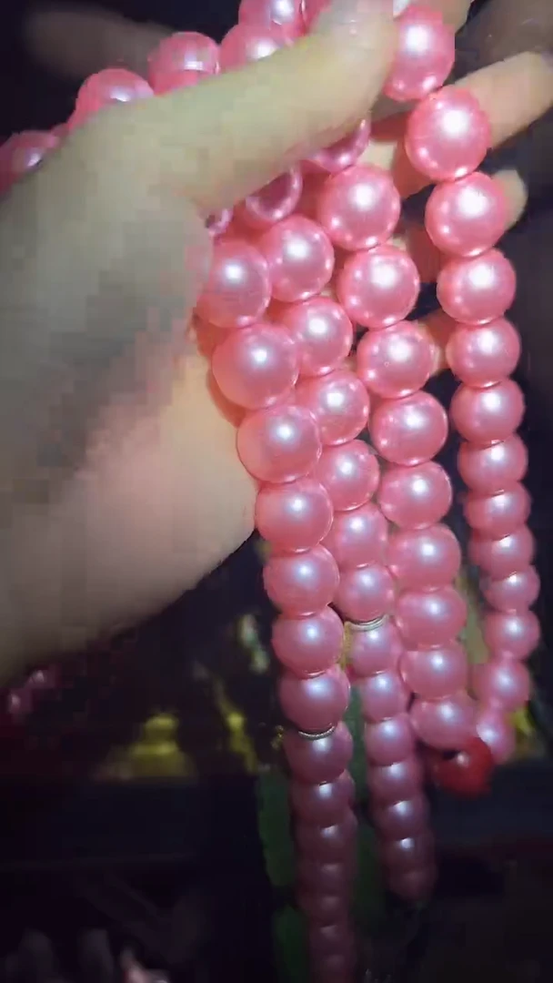 手串/手链贝壳长串.1条.粉