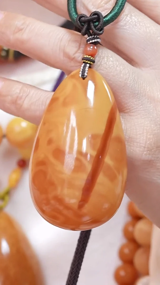 蜜蜡颈饰未镶嵌8847天然蜜蜡珠宝奇石云端妖孽全部保真