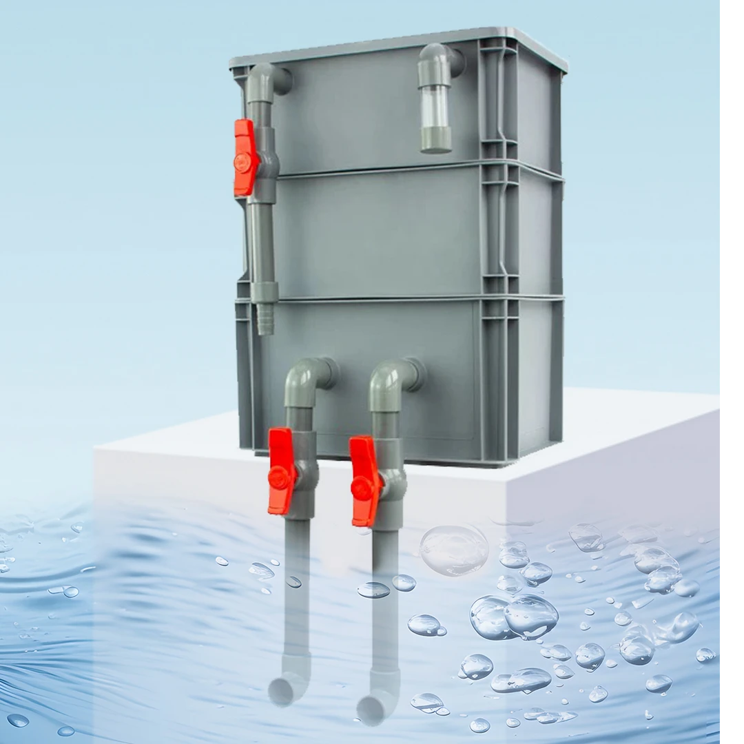 周转箱过滤箱过滤器上置外置鱼池循环系统增氧