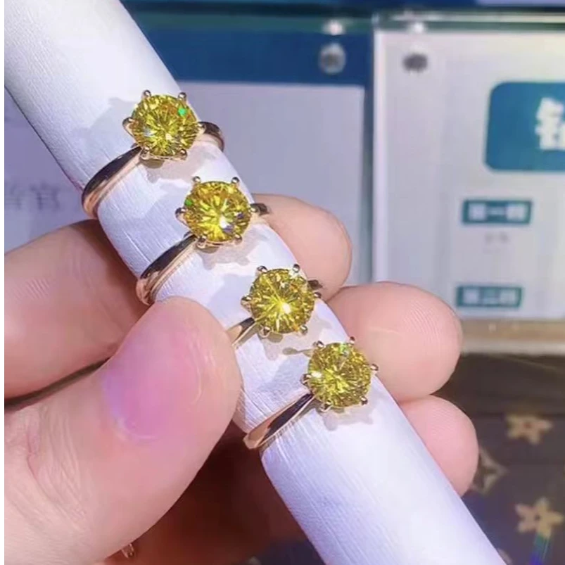 【高端嘉选】塞拉利昂八星八箭黄戒指JY01