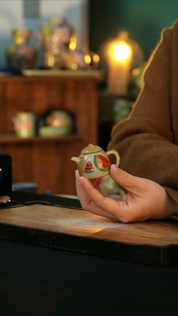 【闪购商品】杯手绘心瓷陶瓷浮力