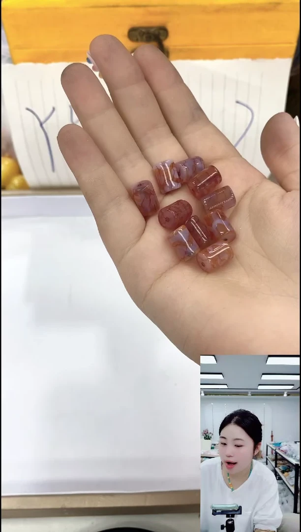 玛瑙/玉髓颈饰合金0835单珠