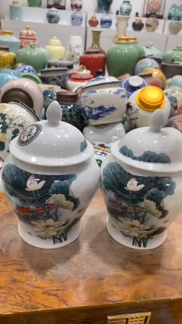 摆件陶茶叶罐密封罐储存罐