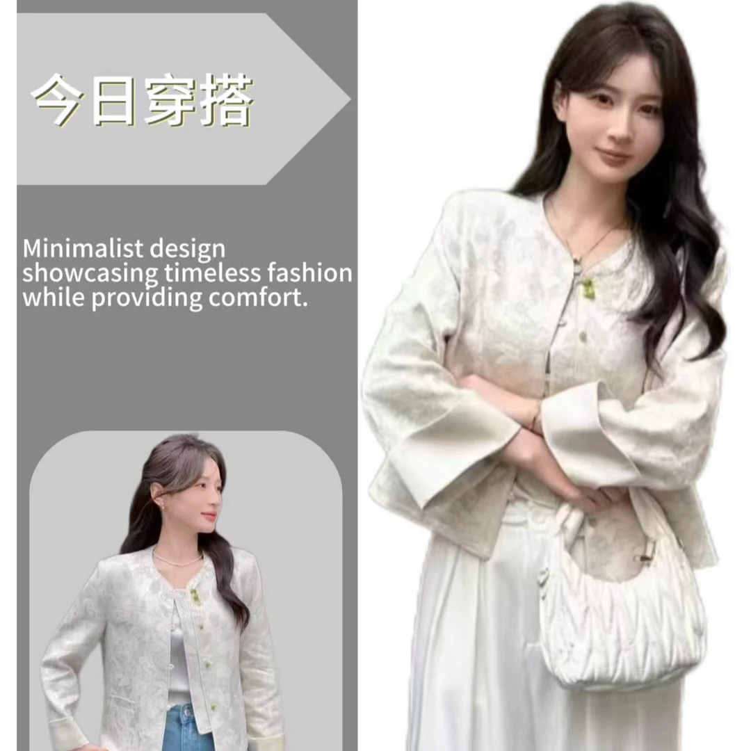 网红长袖短款外套时尚今年流行漂亮秋季新款高级感新中式国风上衣