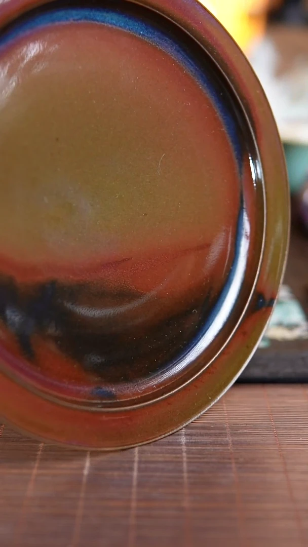 732 钧瓷盘 刘钏博 带证书