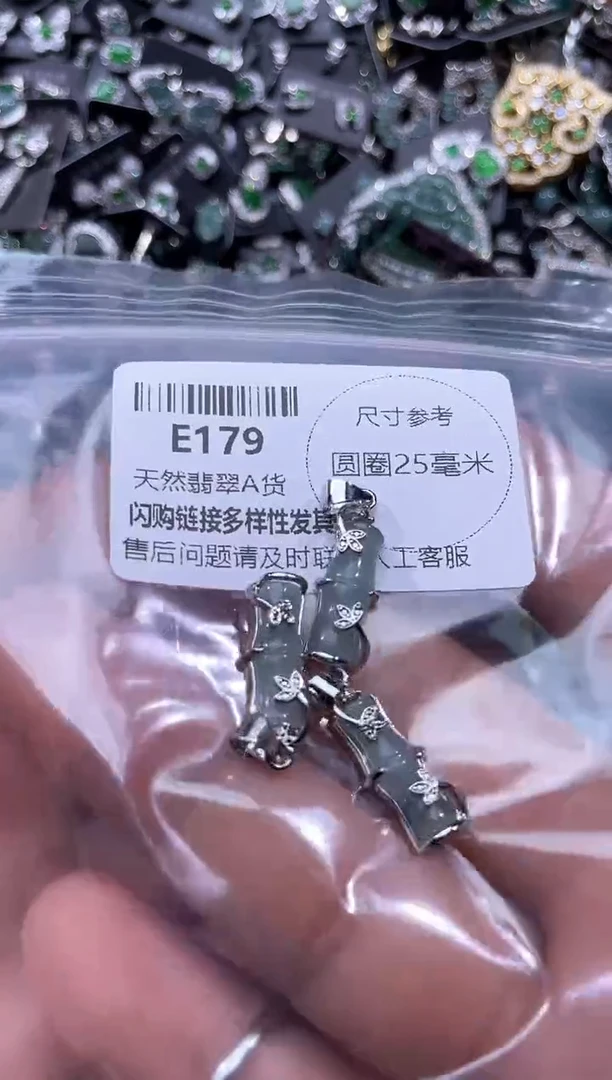 【闪购商品】翡翠颈饰未镶嵌E179多样性发其一