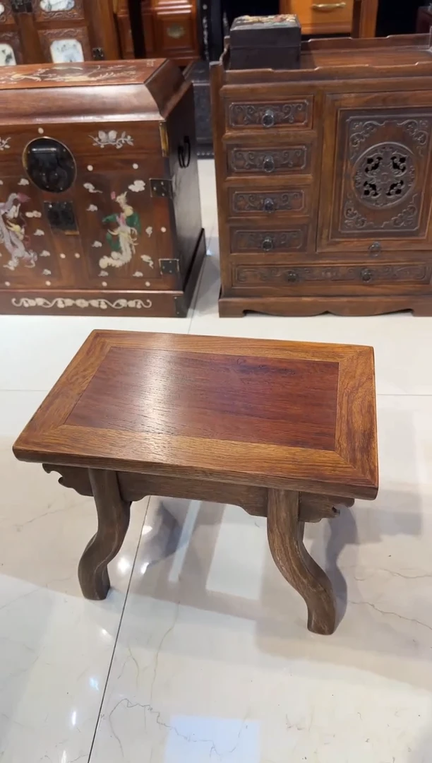 【闪购商品】木木艺缅花素面将军凳358.8888