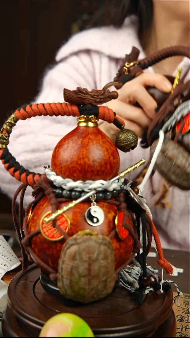 129号550ml左右非遗大漆酒葫芦