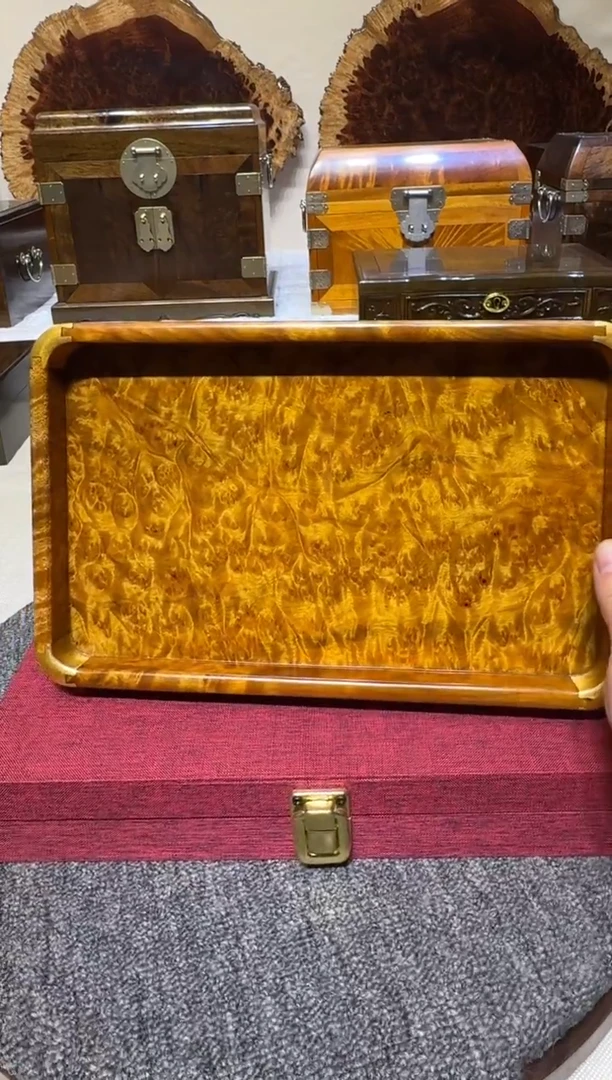 帝王之木：满留疤文承盘 长27宽17高3cm