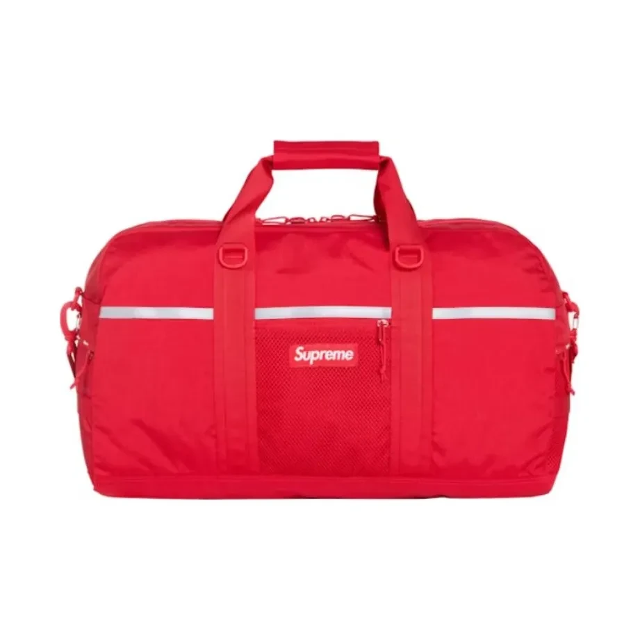 Supreme 尼龙 单肩旅行包  红色
