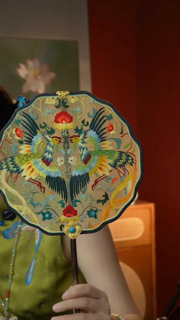 刺绣非遗苏绣纯手工团扇（不带扇盒）
