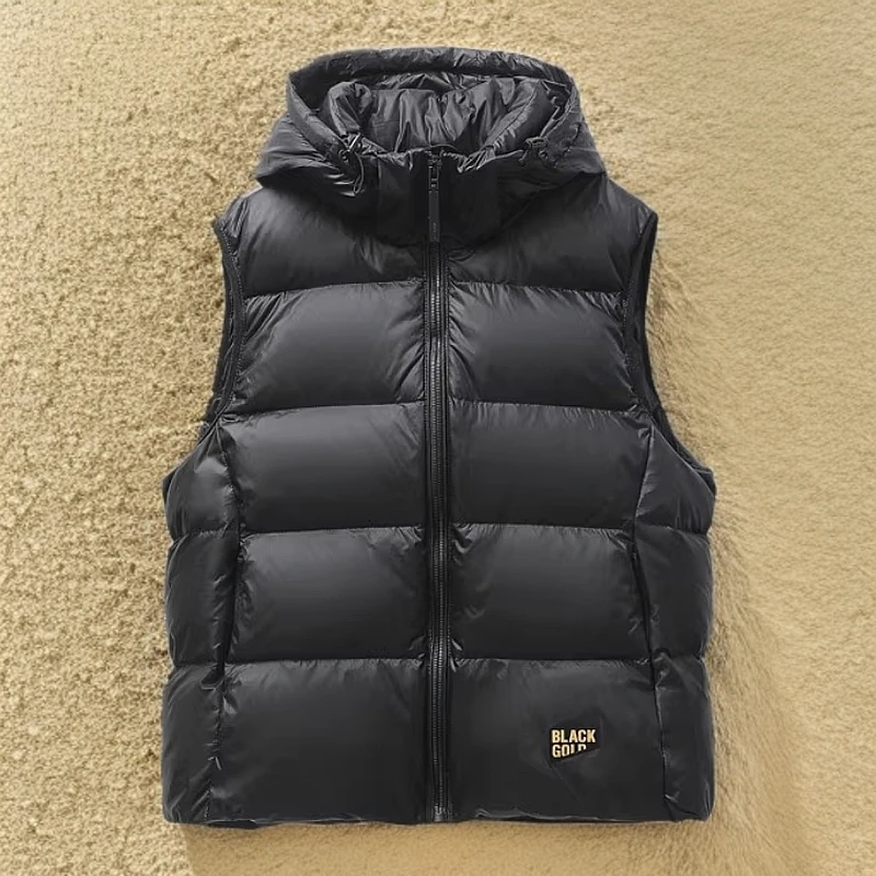 立领镶毛马甲羽绒服KY-5325