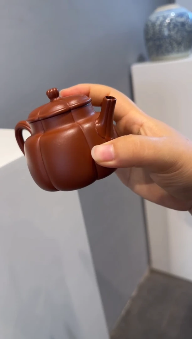 茶壶紫砂Q****8繁花 朱泥