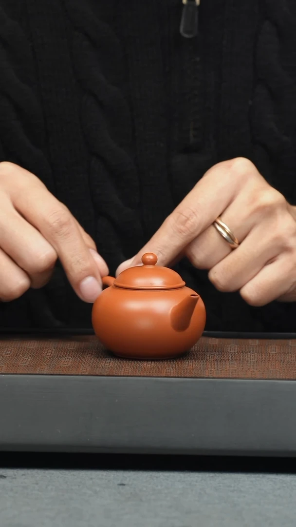 【闪购商品】紫砂茶壶五堂 长天-潮州朱泥