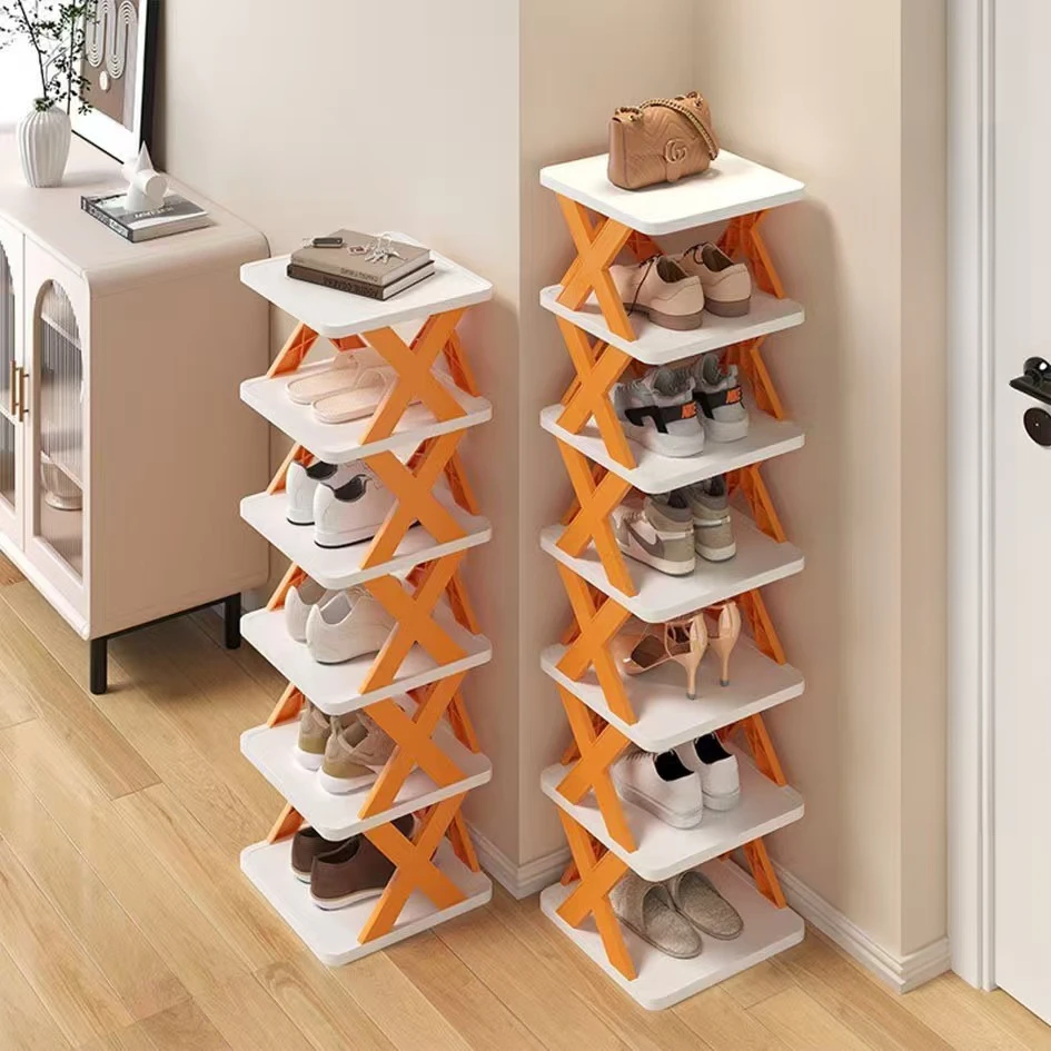 简约建筑拼接收纳鞋架结实大容量组装家用出租屋出租房鞋架子