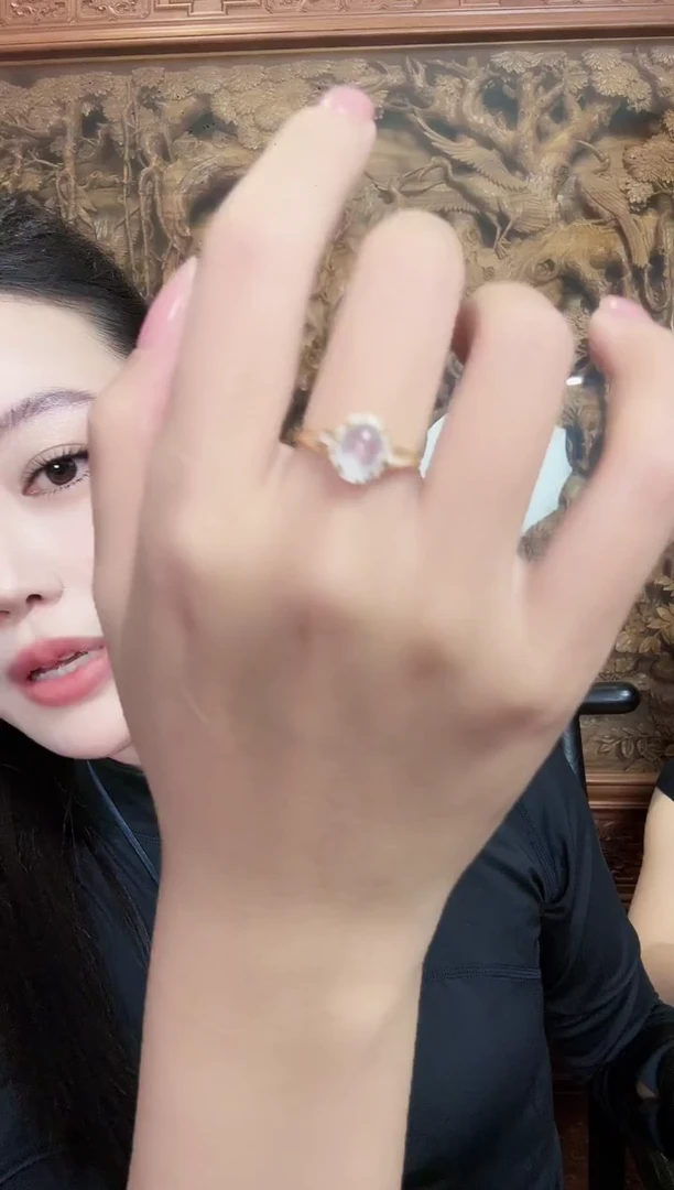 银S925镶嵌戒指翡翠戒指