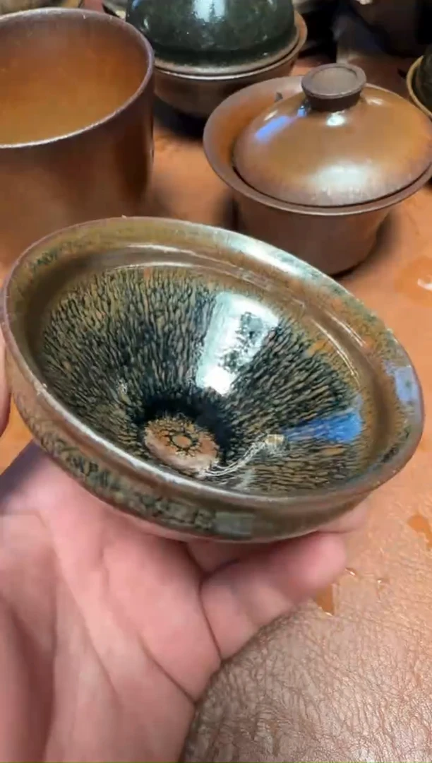 茶盏绿*通天龙窑柴烧建盏