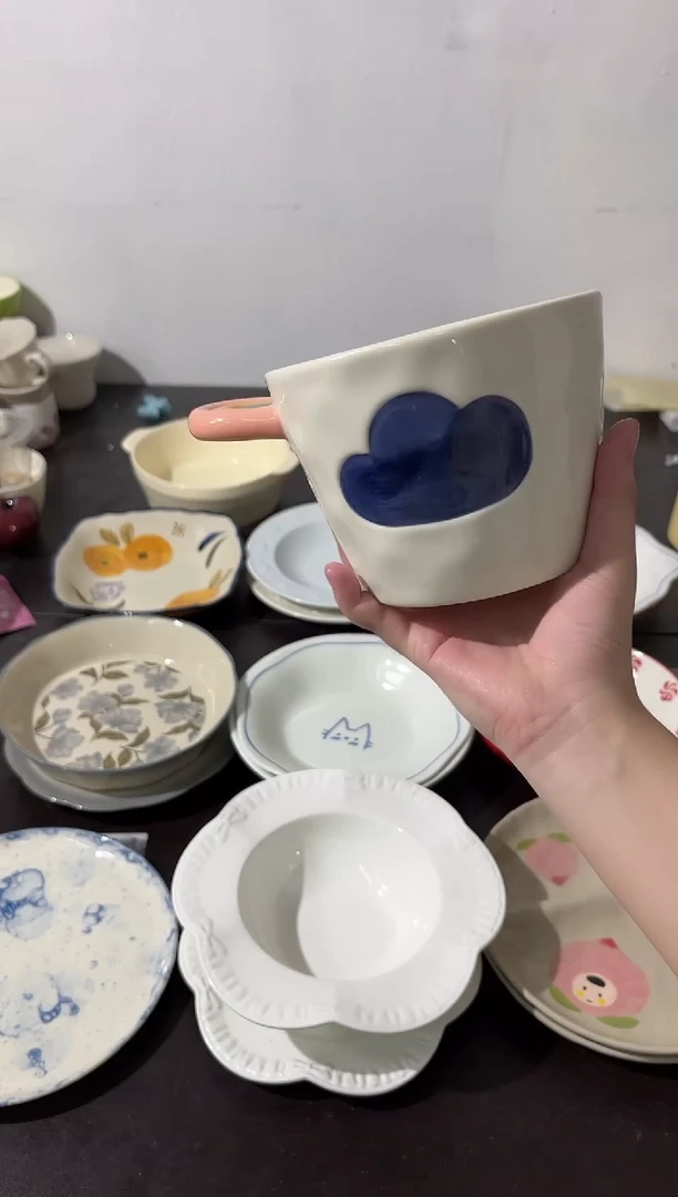 陶直播微瑕彩虹桶粉色手把*1