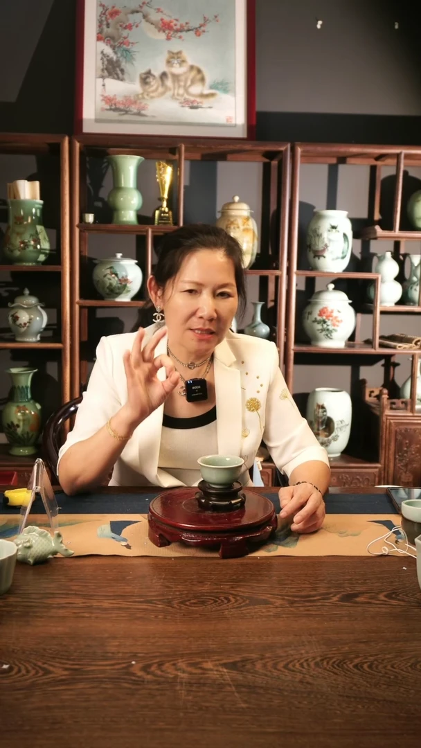 老梅青 撇口杯 2只装