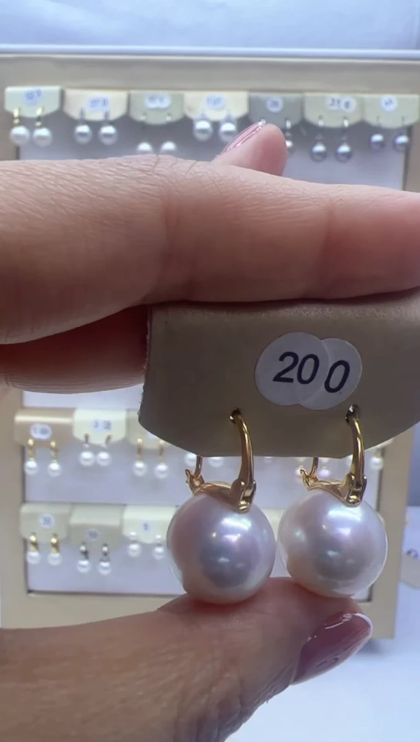 【闪购商品】淡水珍珠耳饰银S925镶嵌200