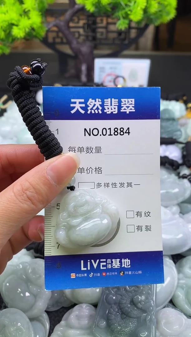 未镶嵌挂件翡翠天然缅甸翡翠1884