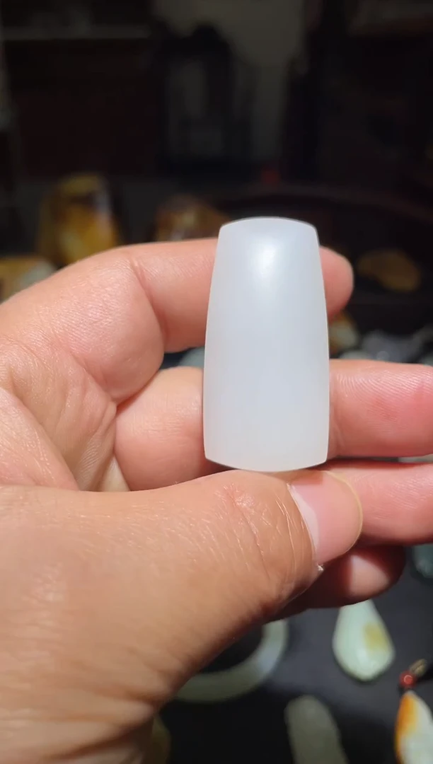 吊坠(不含链)未镶嵌和田玉和田玉白玉无事牌