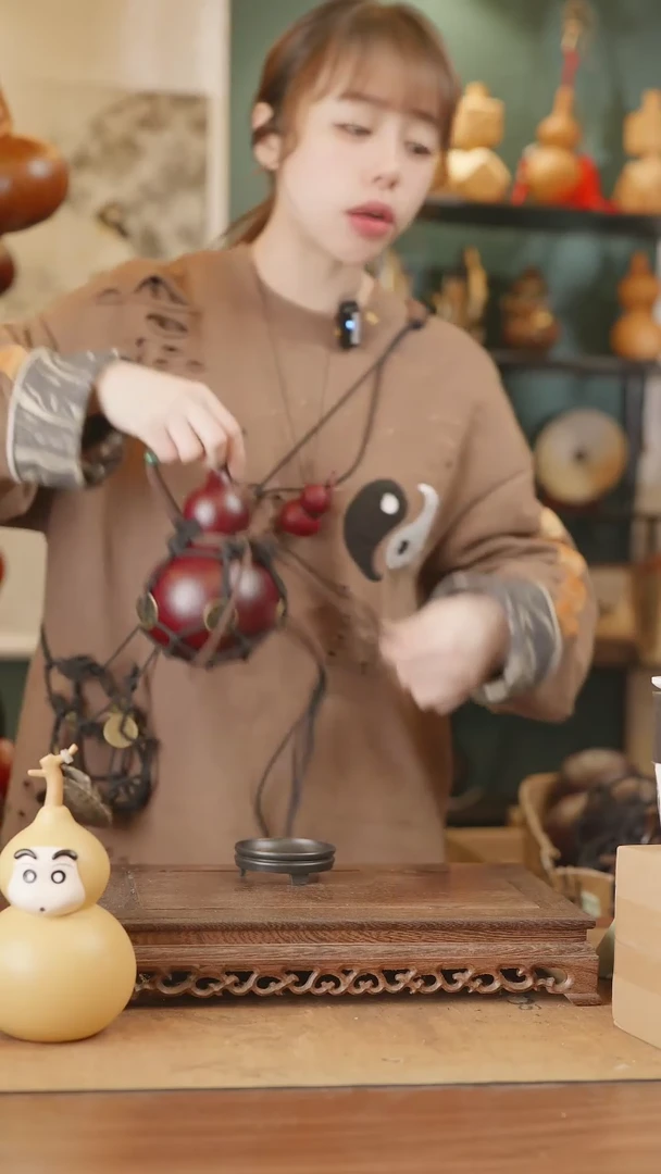 【闪购商品】46号精品天然大漆工艺防渗内胆酒葫芦~