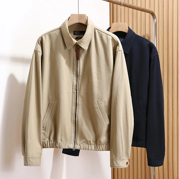 秋季男士全棉老钱风复古G9哈灵顿夹克百搭工装休闲外套Z1779-2602