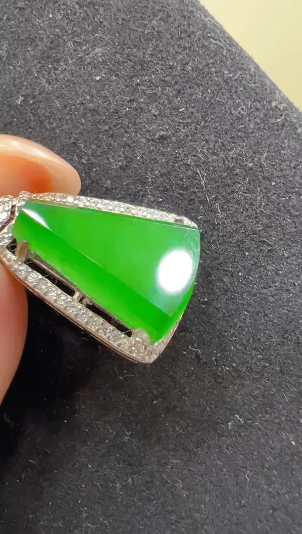 吊坠(不含链)银S925镶嵌翡翠多样性团购发一件