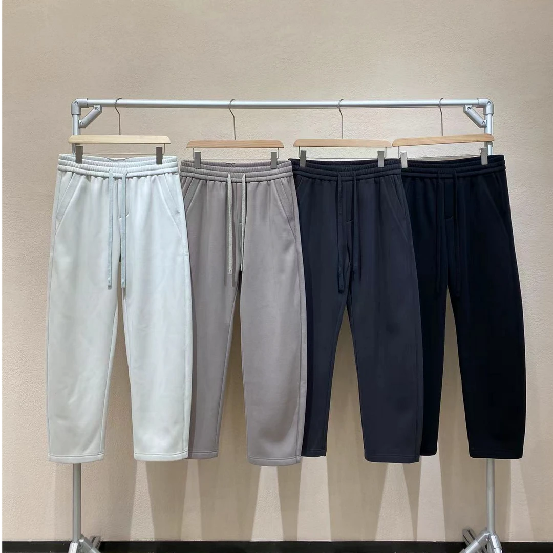 冬季加绒男士时尚休闲百搭简约卫裤立体剪裁休闲裤9W0581