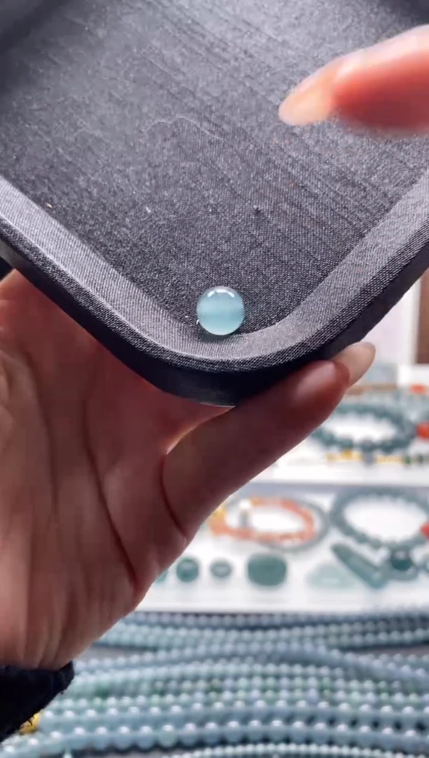 未镶嵌手链翡翠散珠卡9MM圆珠