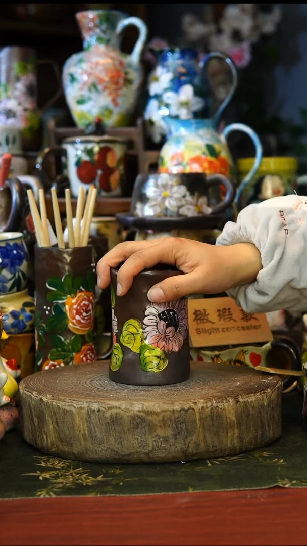 陶瓷68景德镇手工手绘釉下彩