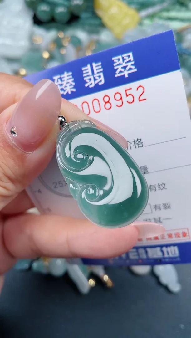 翡翠未镶嵌颈饰.0008952